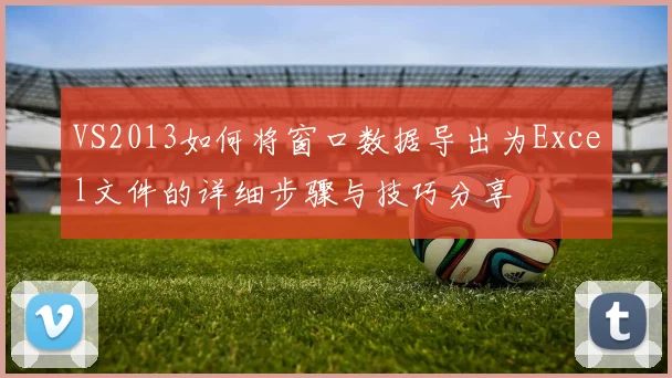 VS2013如何将窗口数据导出为Excel文件的详细步骤与技巧分享